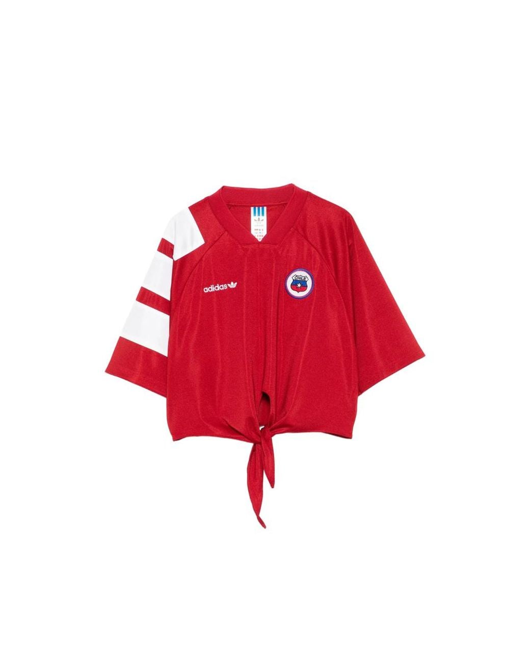 Adidas Red T-Shirt V-Neck