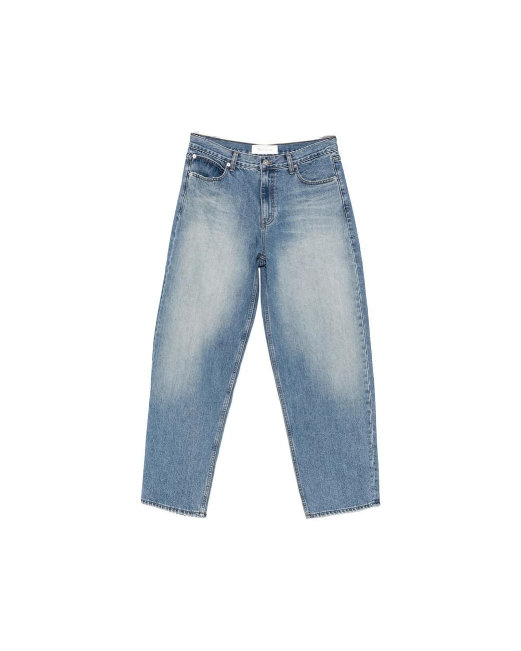 TONYWACK Blue Faded Straight-Leg Jeans for men