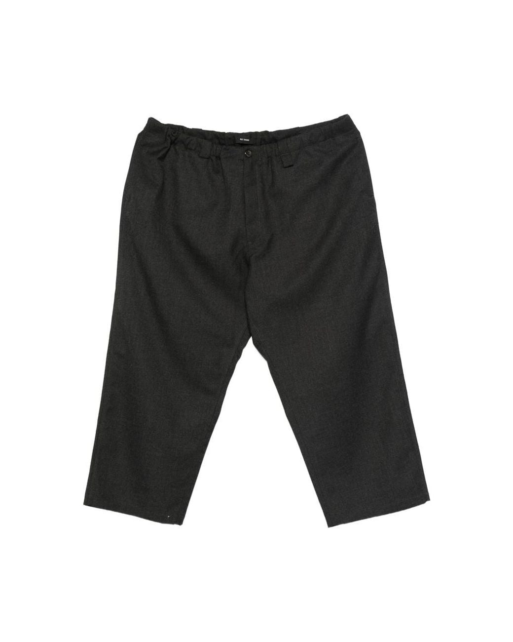 Willy Chavarria Black Straight-Leg Trousers for men