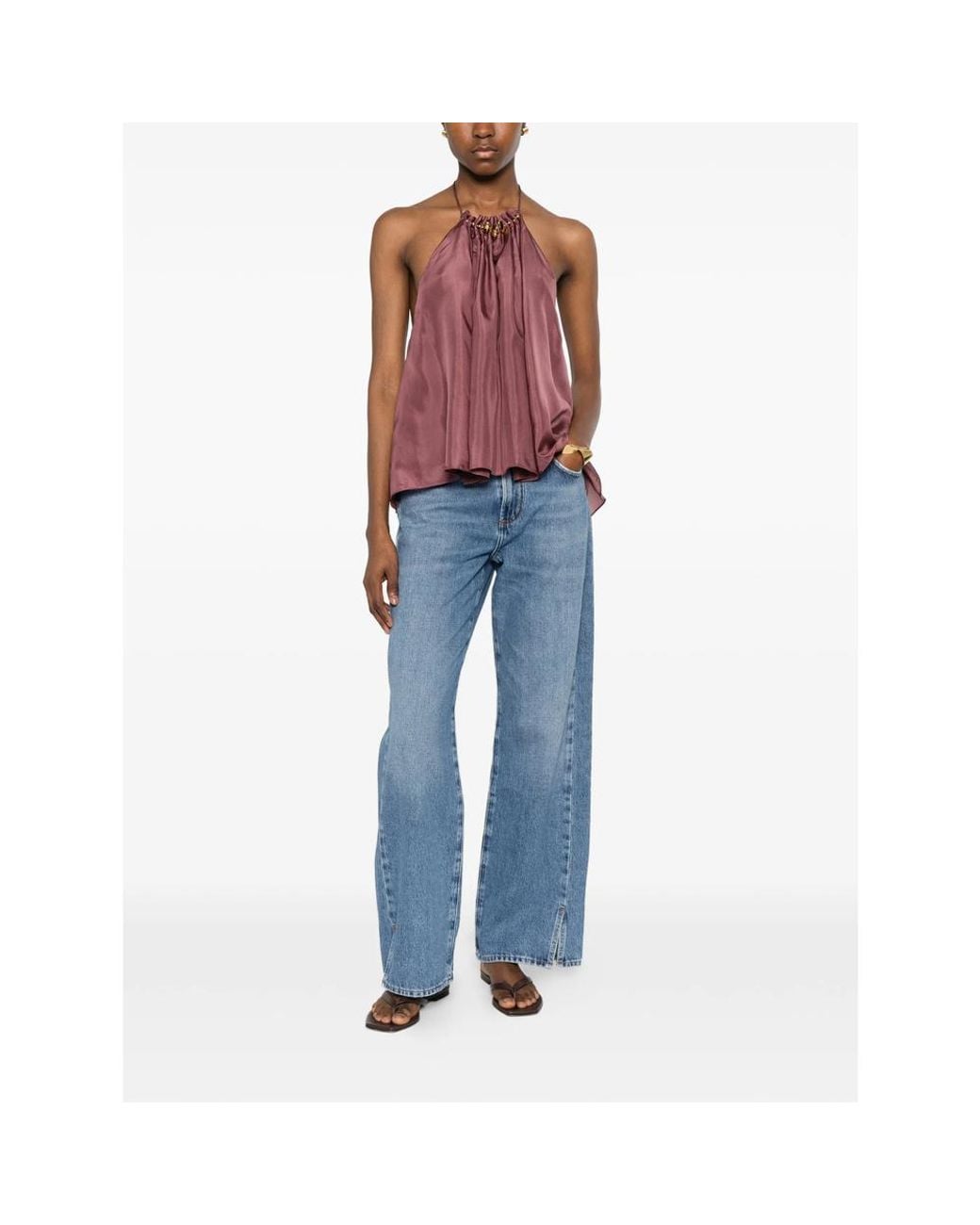 Citizens of Humanity Blue Side-Slit Jeans