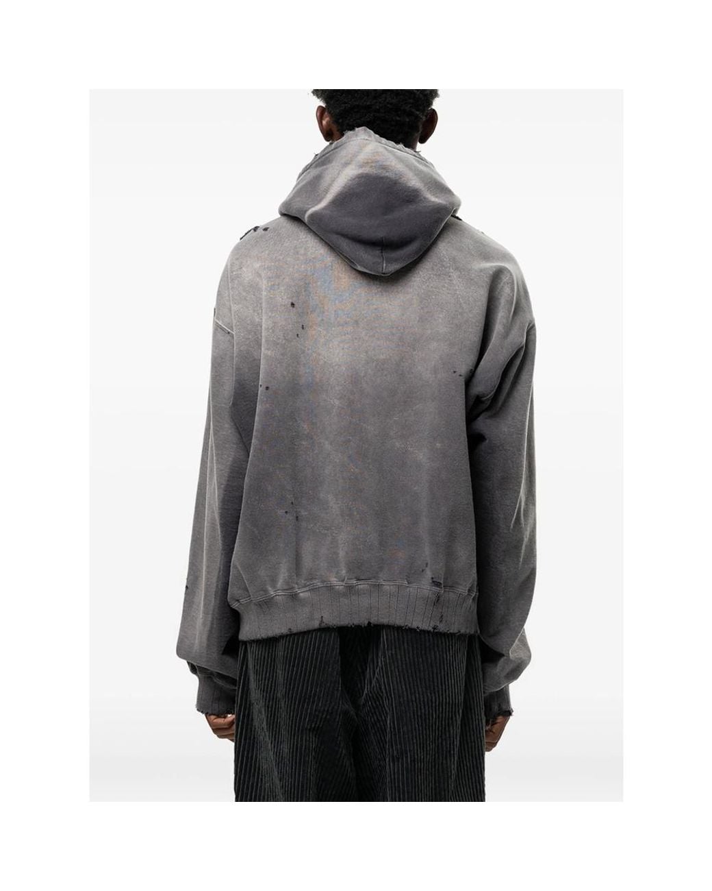 Maison Mihara Yasuhiro Gray Sun-Faded Like Hoodie for men