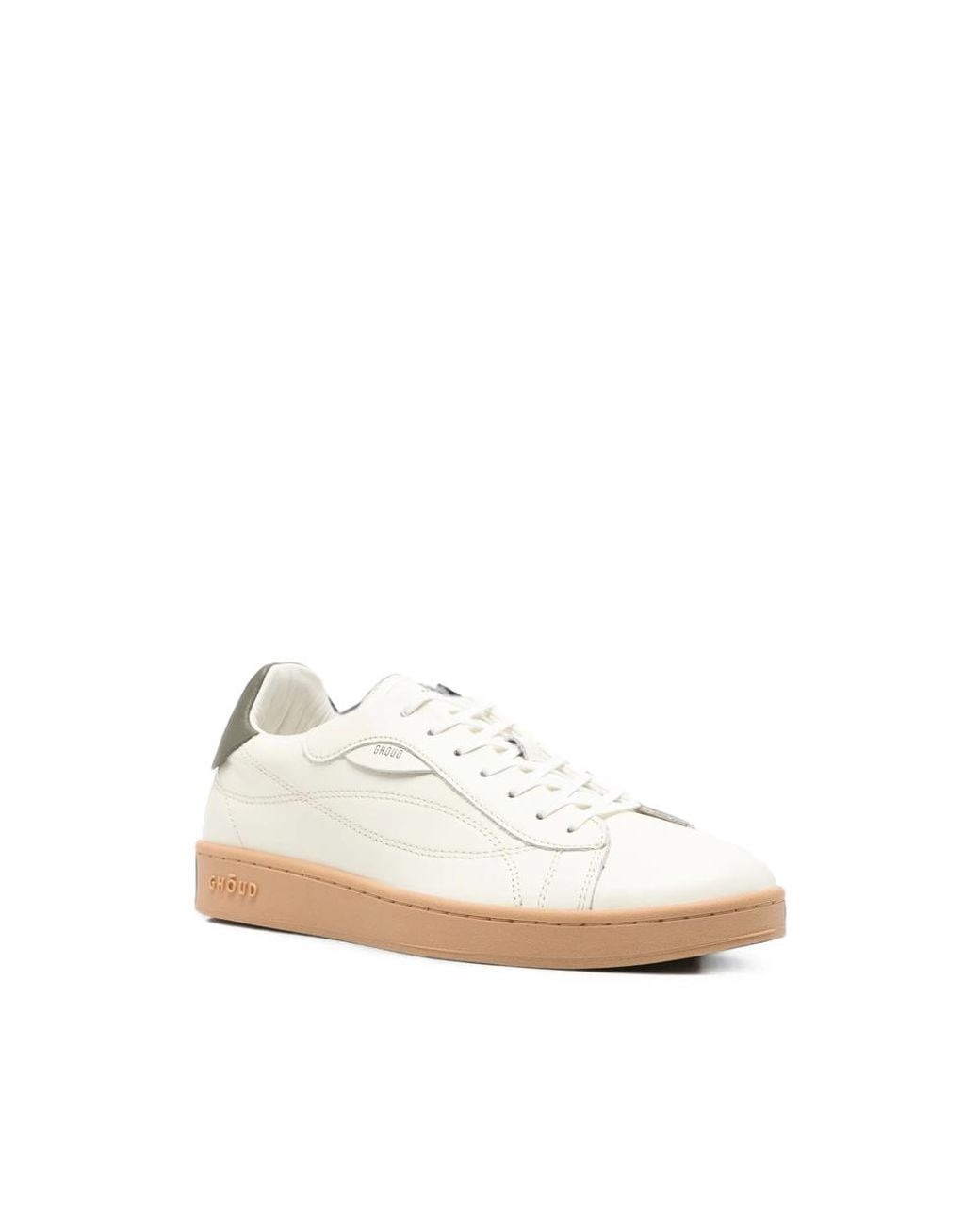 GHOUD VENICE Natural Logo-Print Panelled Sneakers for men