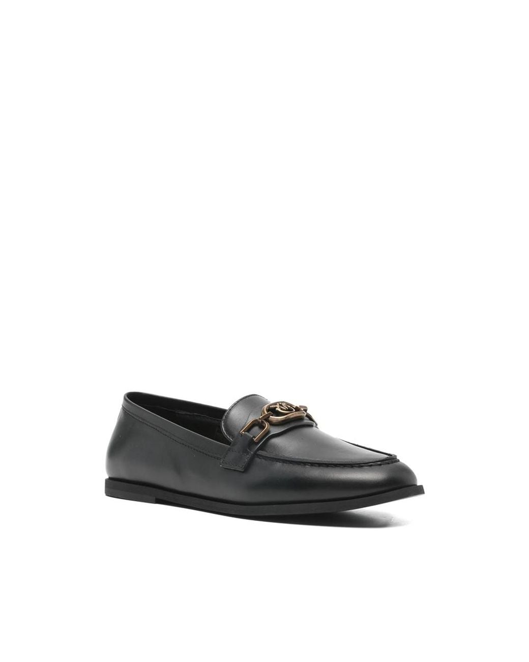 Pinko Black Slip-On Shoes With Almond Toe
