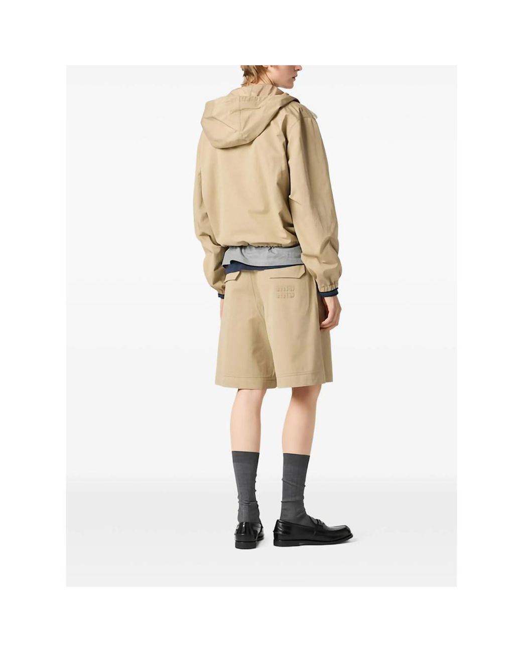 Miu Miu Natural Neutrals Shorts