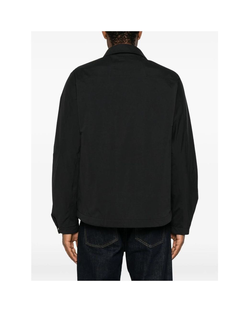 Laminar Black Flap-Pockets Jacket for men