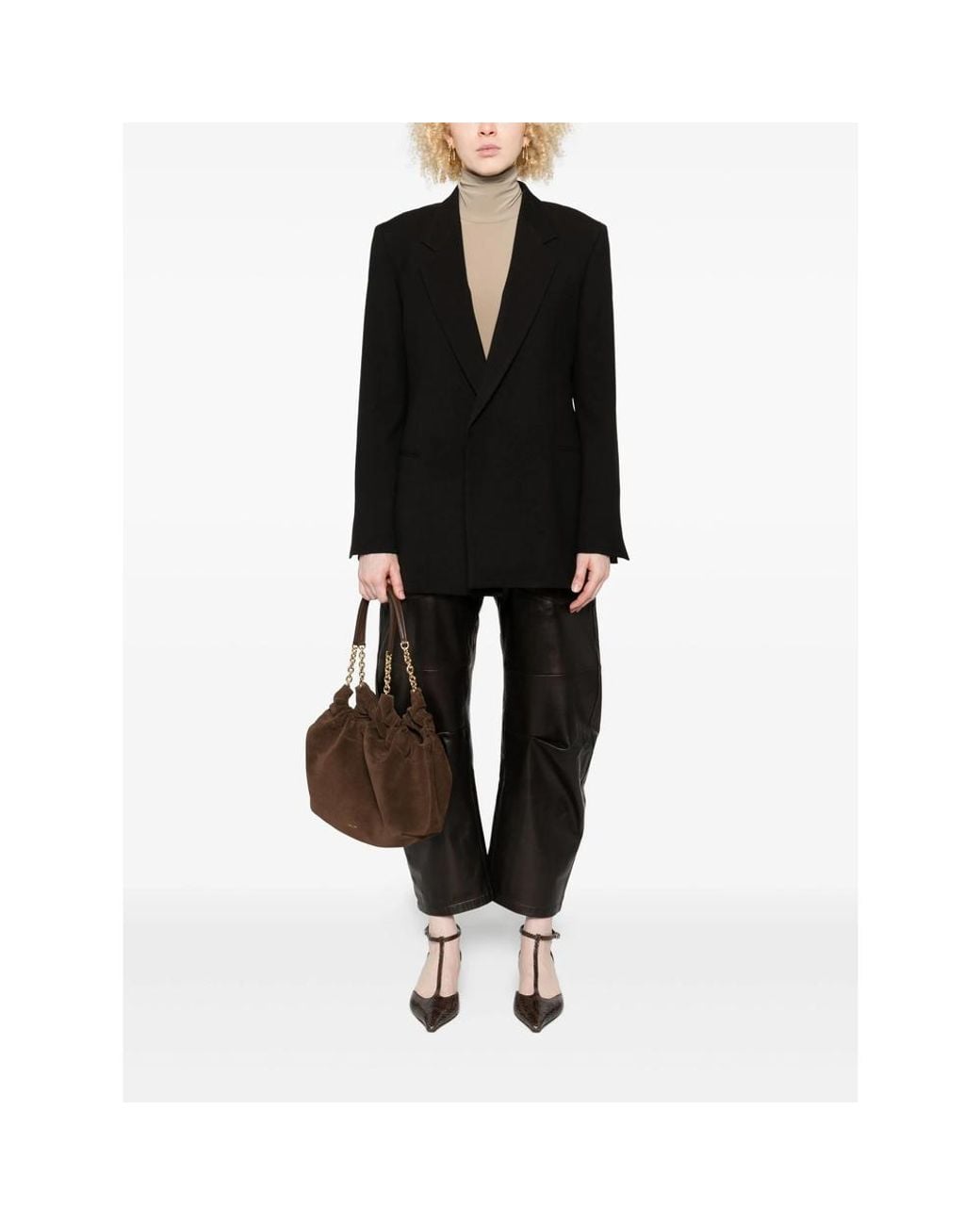 Eraldo Black Single-Breasted Blazer