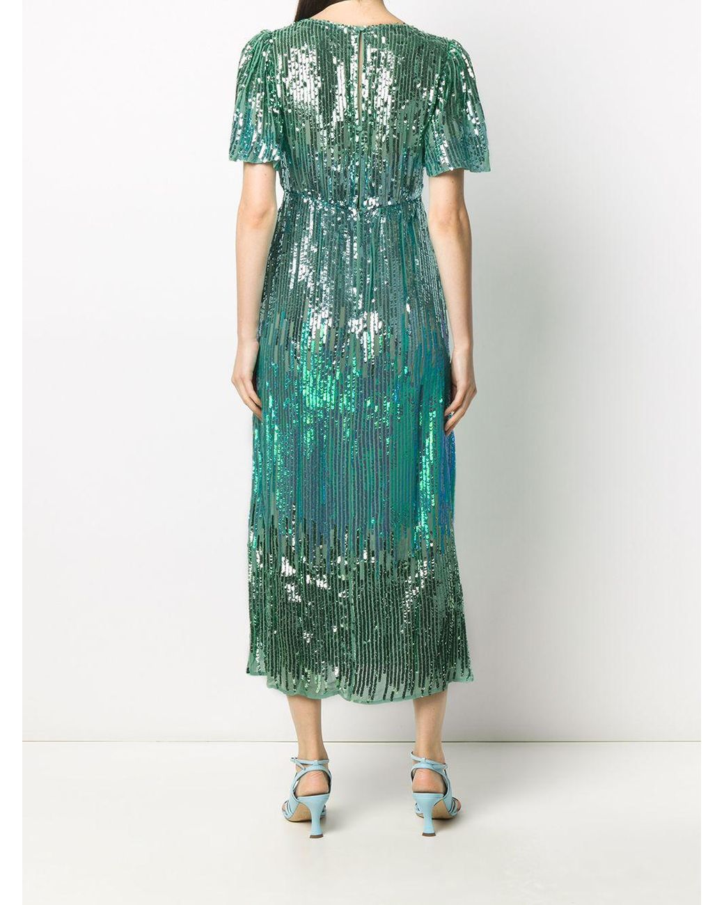 slim fit dress slacks Sequin Long-Sleeve Mini Dress main image 0