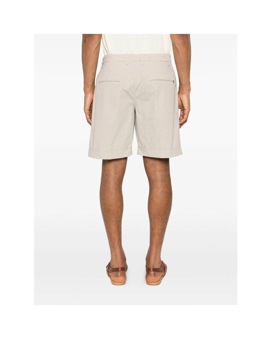 Dondup Natural Ethan Pleated Shorts for men