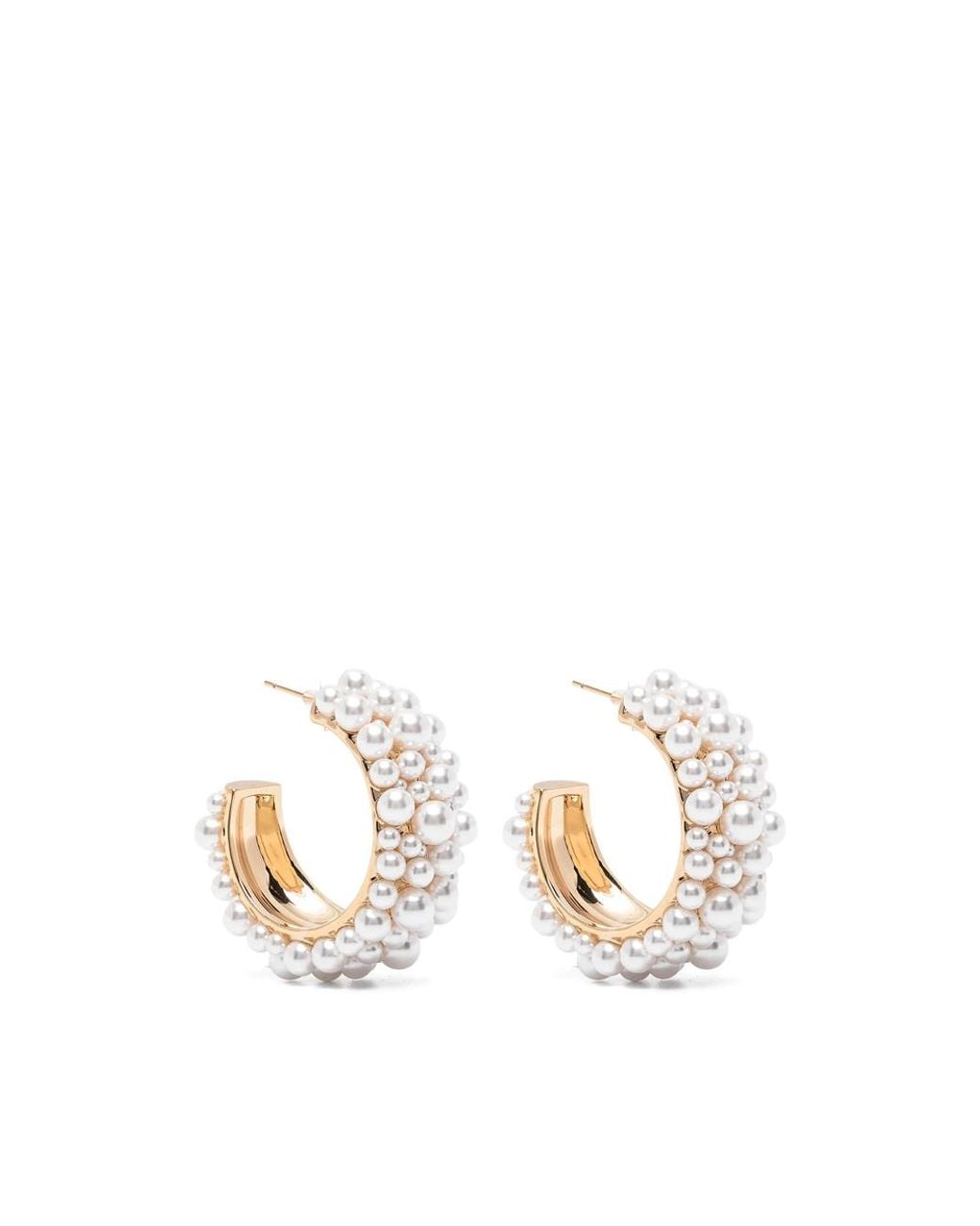 Self-Portrait Metallic Earrings