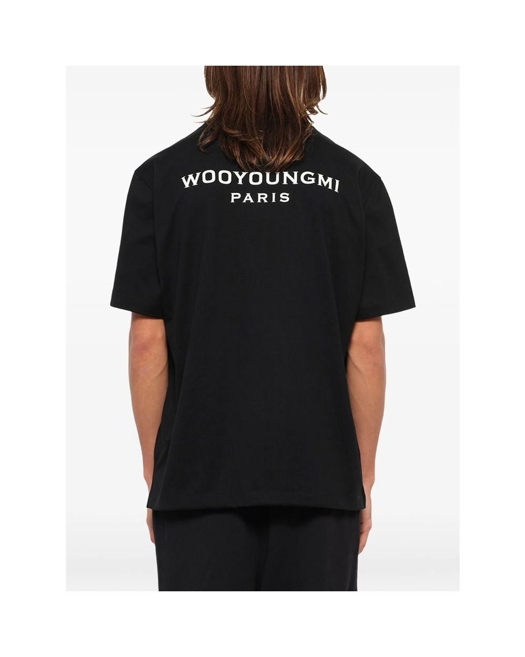 Wooyoungmi Black Logo-Print T-Shirt for men