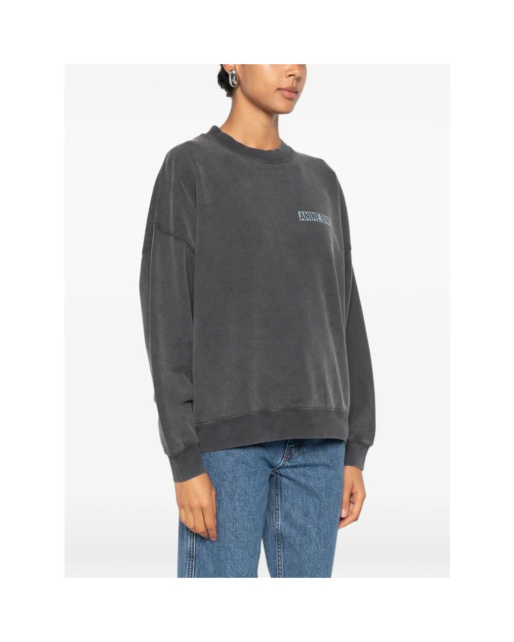 Anine Bing Gray Miles Sweatshirt Palm
