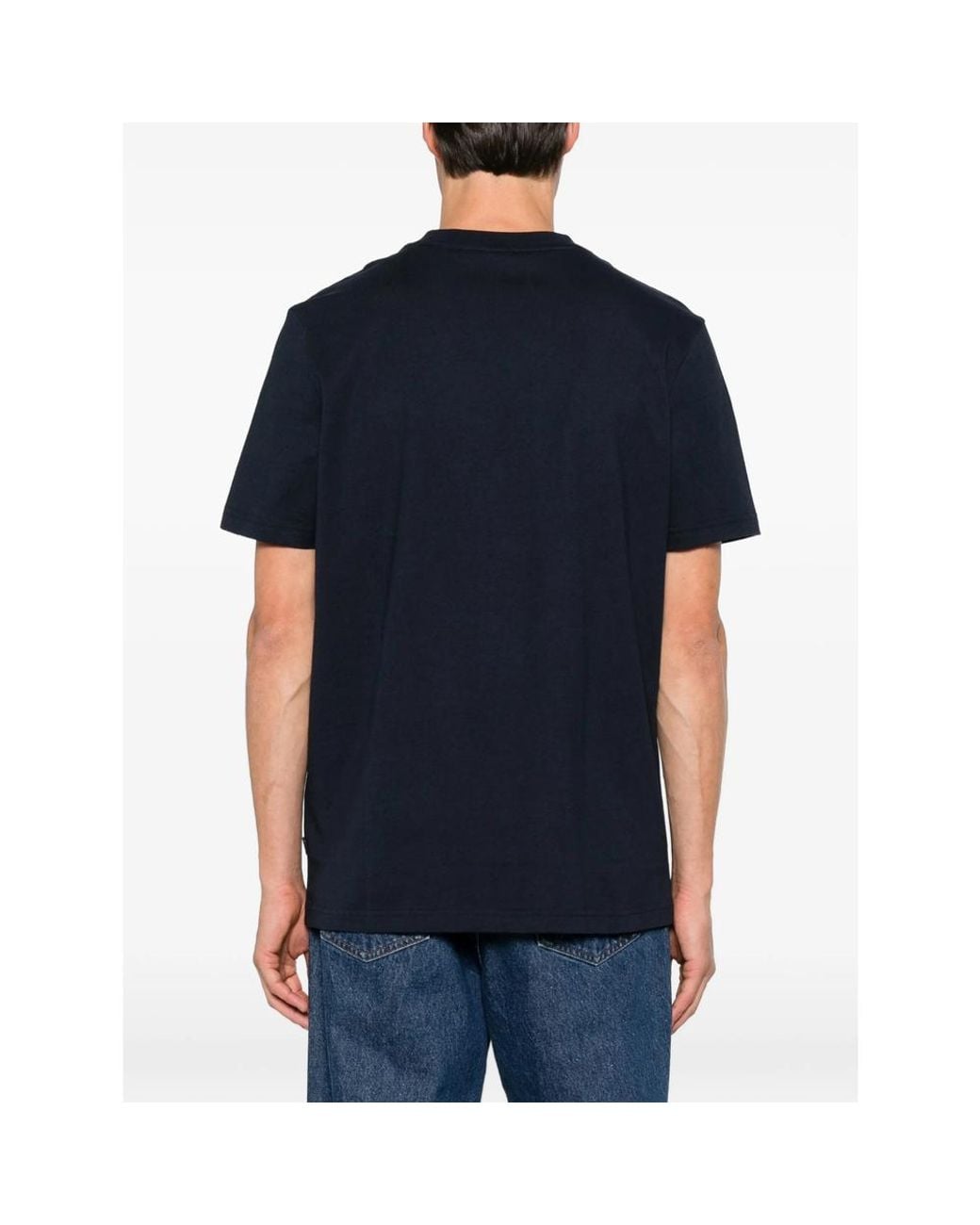 Boss Blue Bear-Print T-Shirt for men