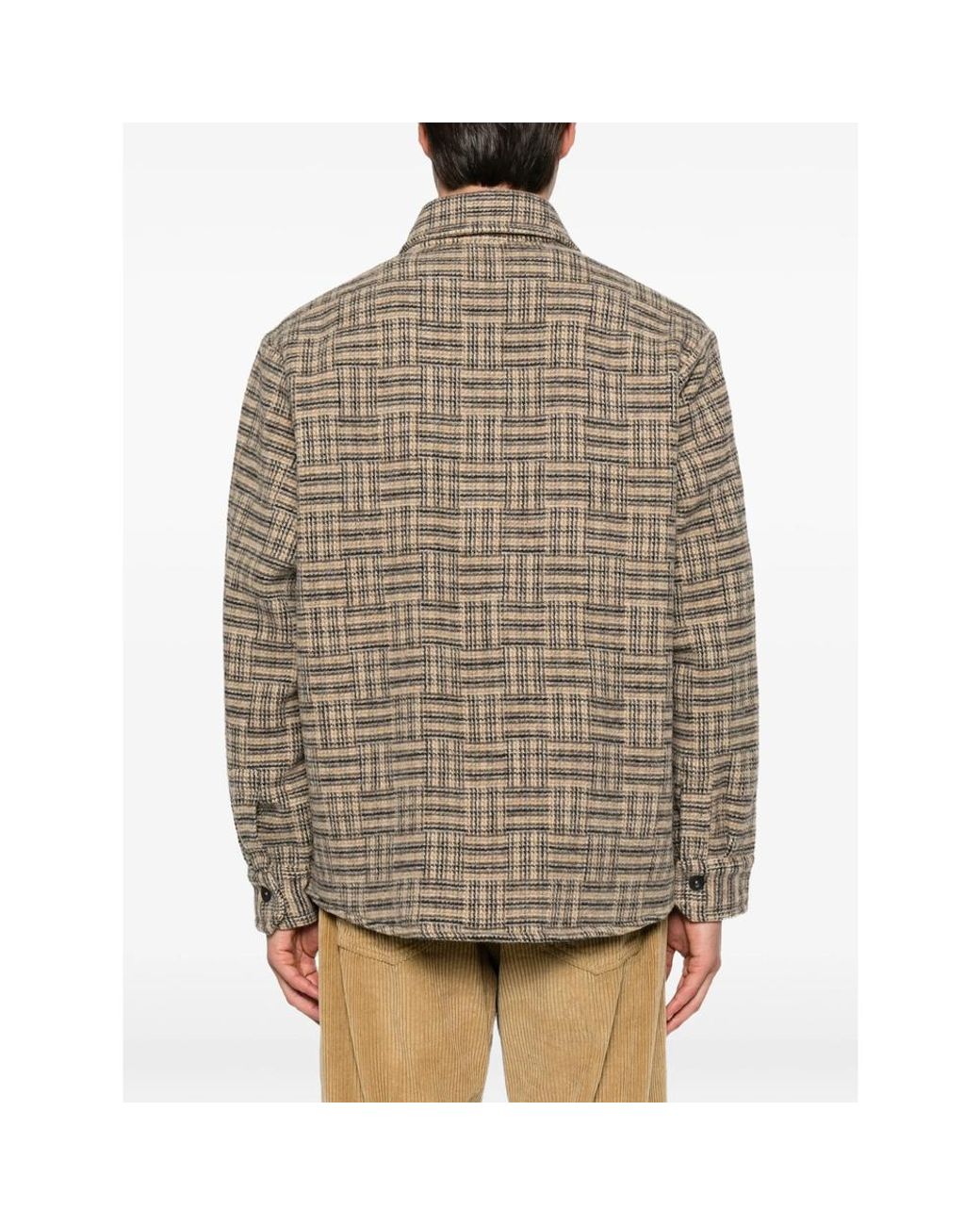 A.P.C. Brown A. P.C. Check-Pattern Button-Down Shirt for men
