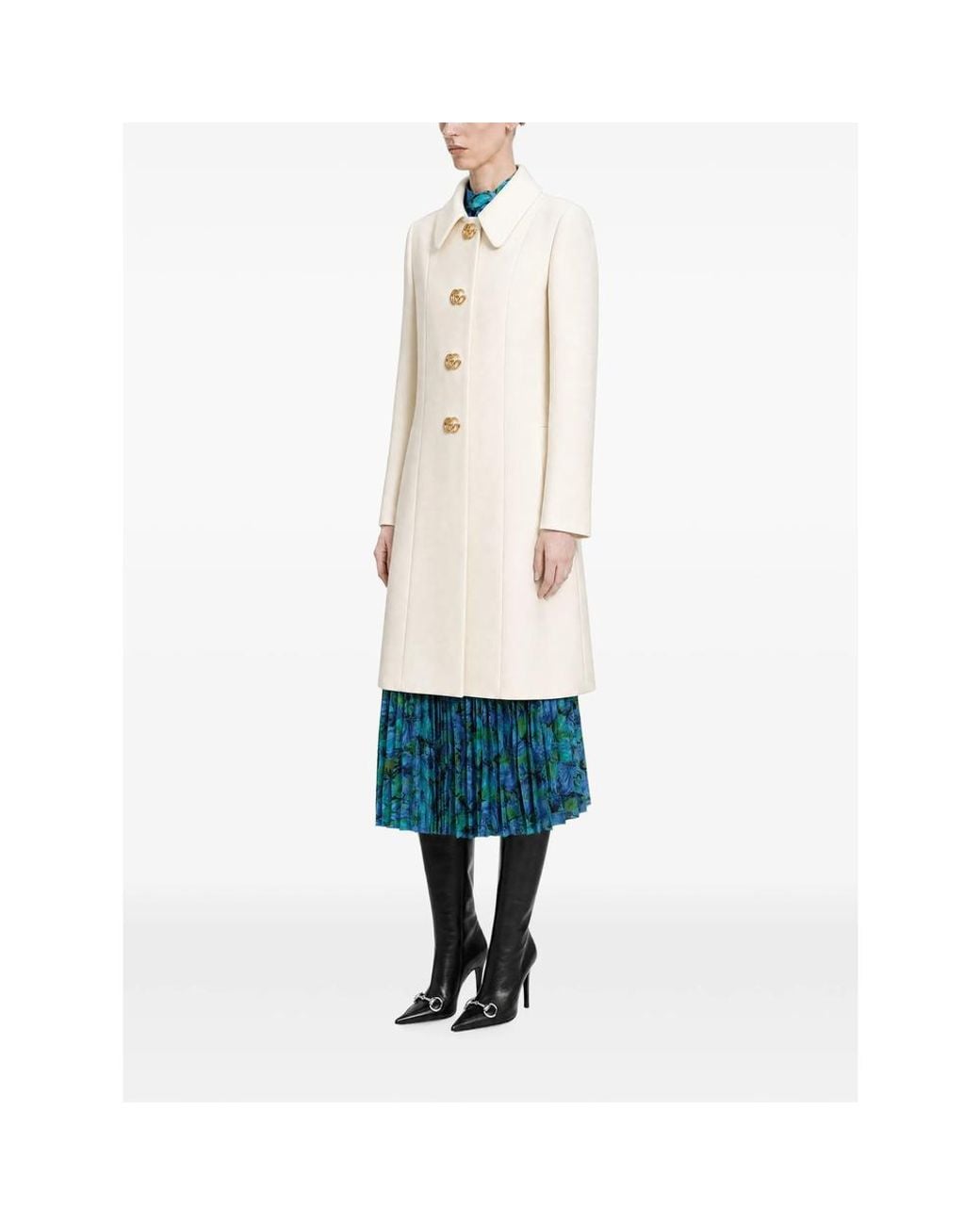 Gucci White Neutrals Coats