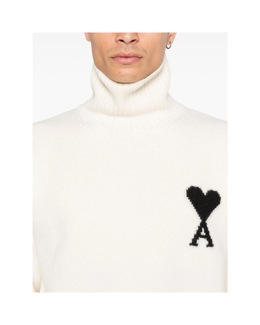 AMI White Neutrals Sweaters & Knitwear for men