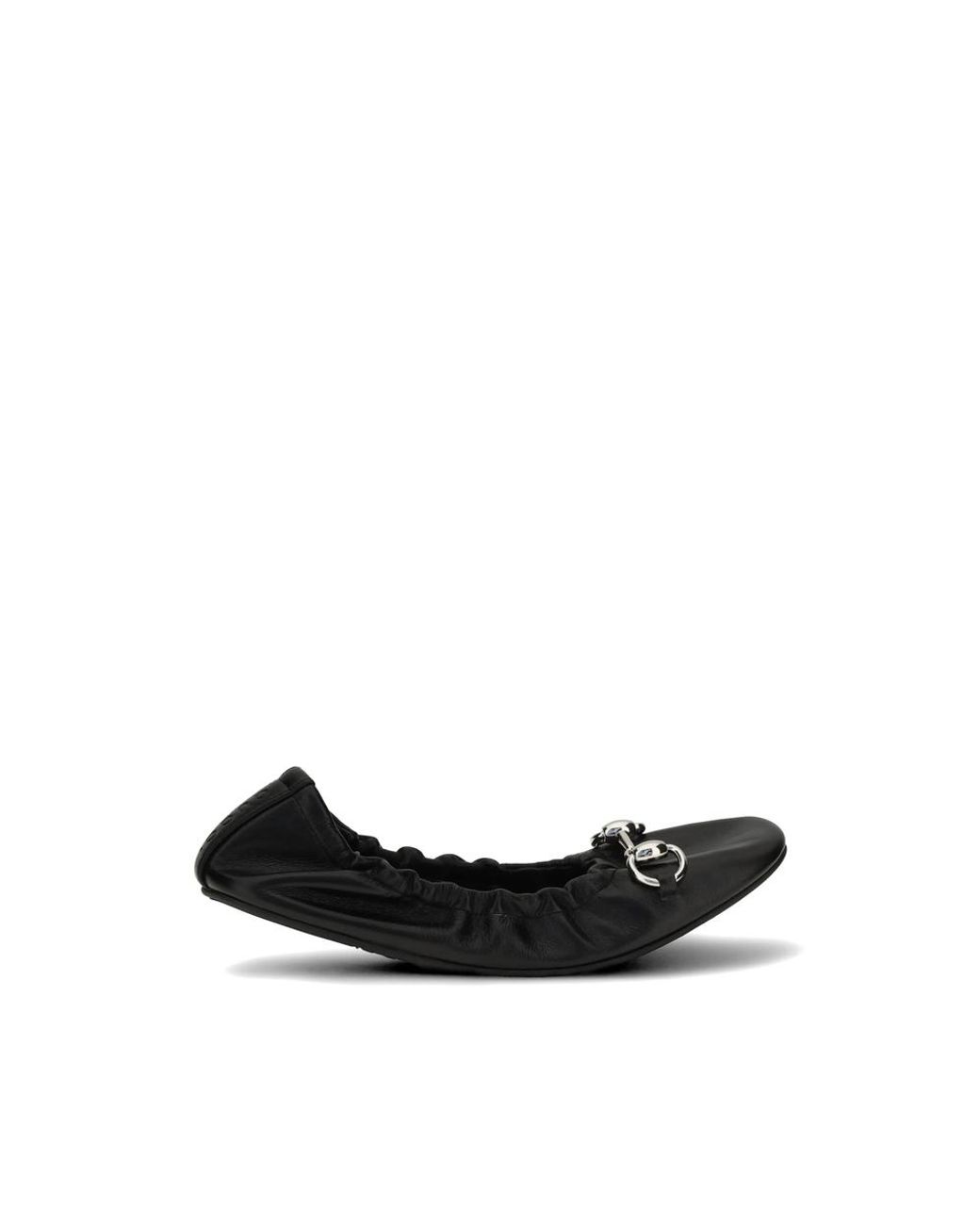 Gucci Black Ballet Flats