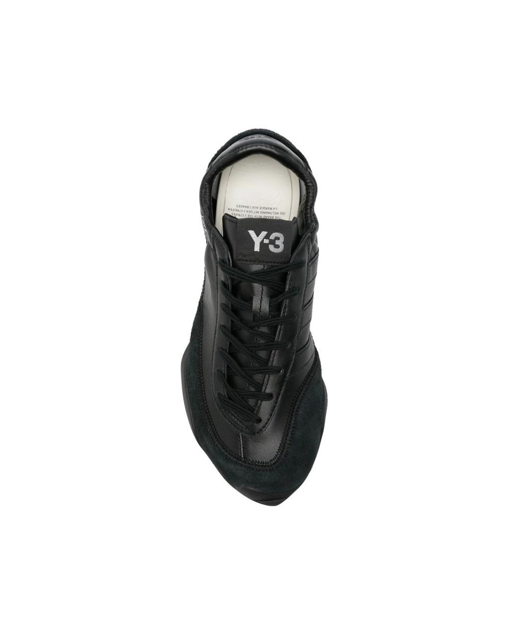 Y-3 Blue Tokyo Warped Logo-Print Panelled Sneakers for men