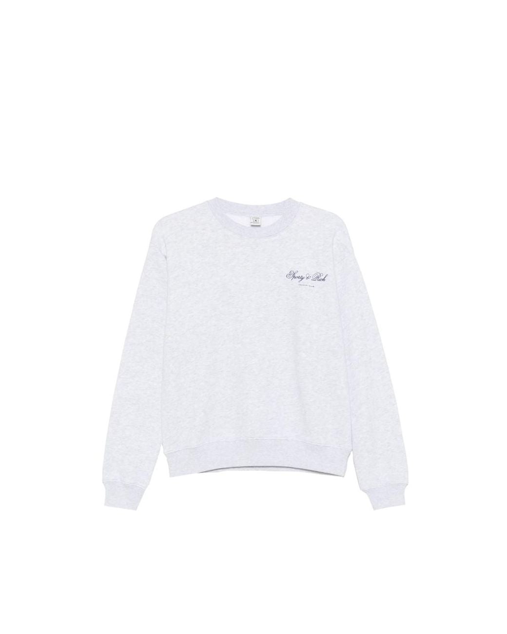 Sporty & Rich White Logo-Print Sweatshirt