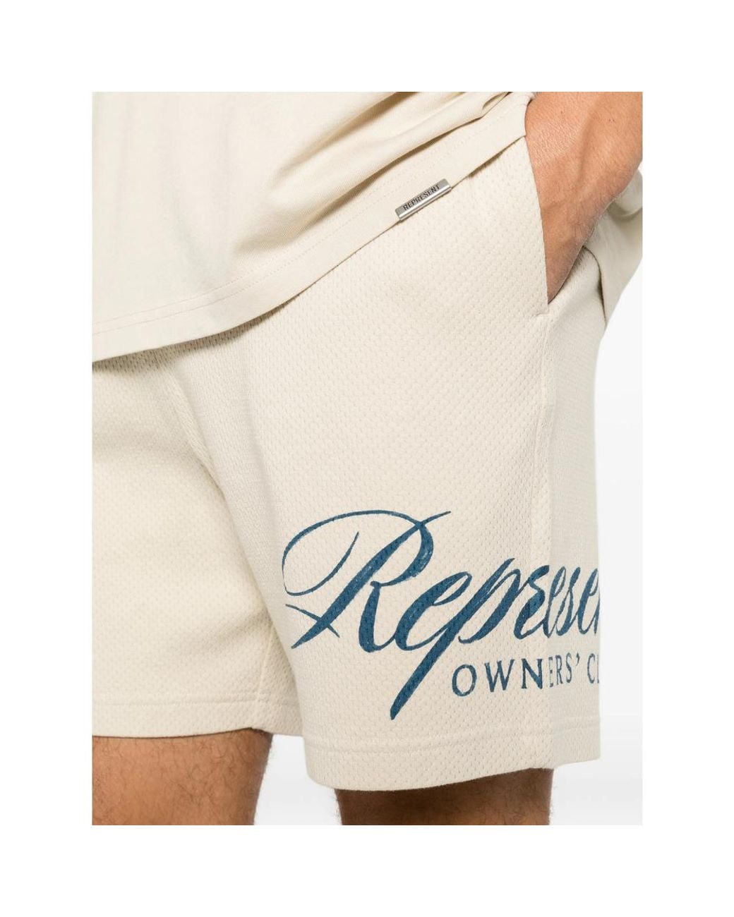 Represent Natural Owners' Club Logo-Print Track Shorts for men