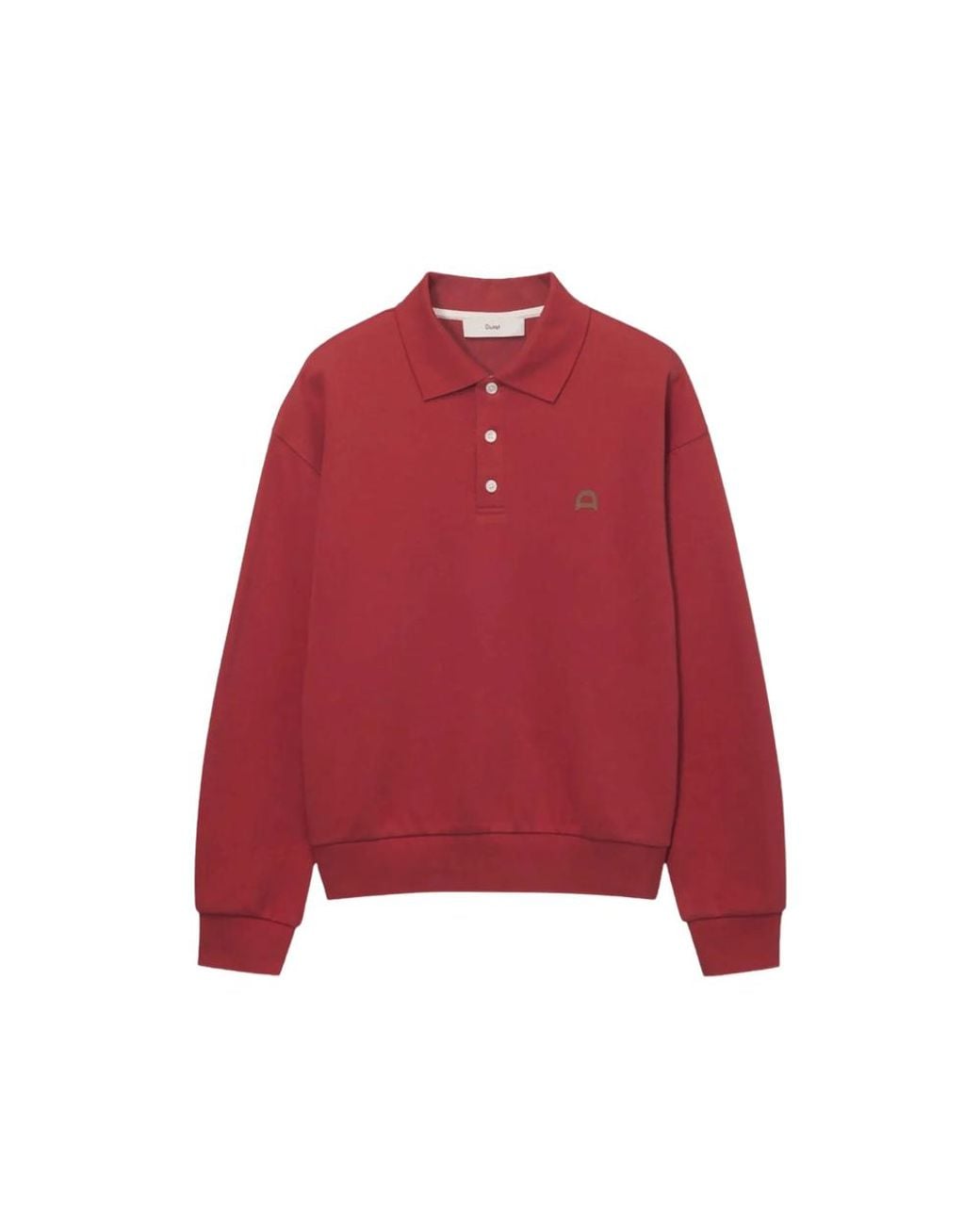 DUNST Logo-Embroidered Polo Sweater for men