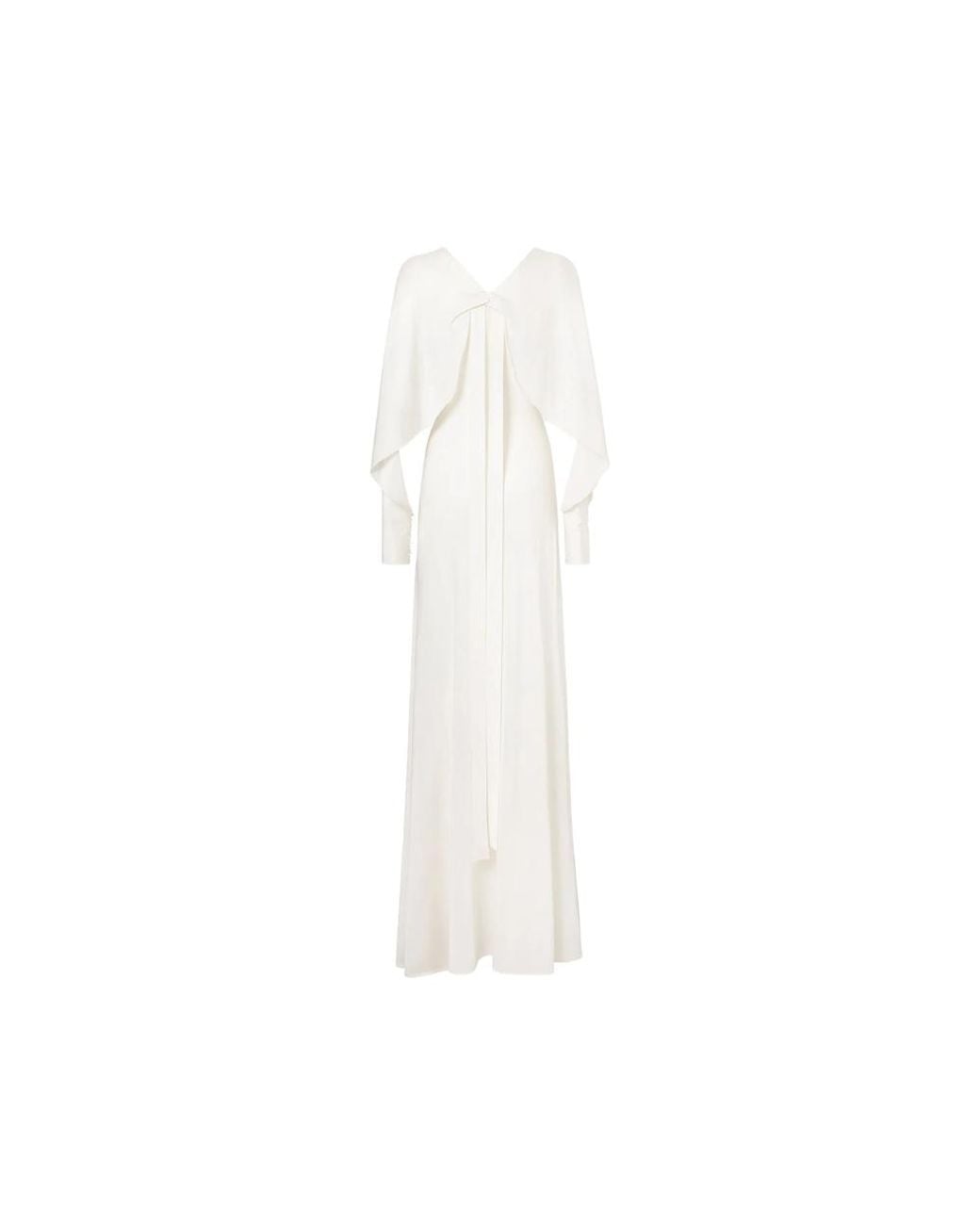 Fendi White Silk Maxi Dress