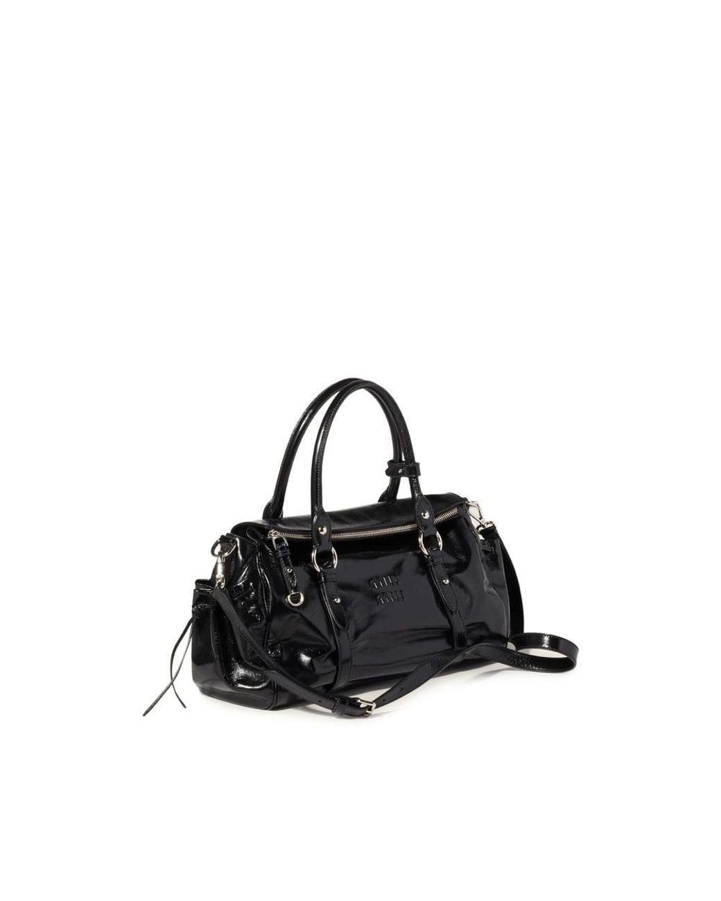 Miu Miu Black Shiny Leather Handbag
