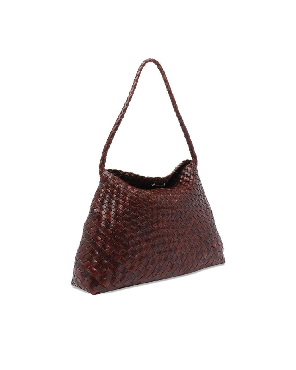 Dragon Diffusion Brown Santa Maria Woven Leather Shoulder Bag
