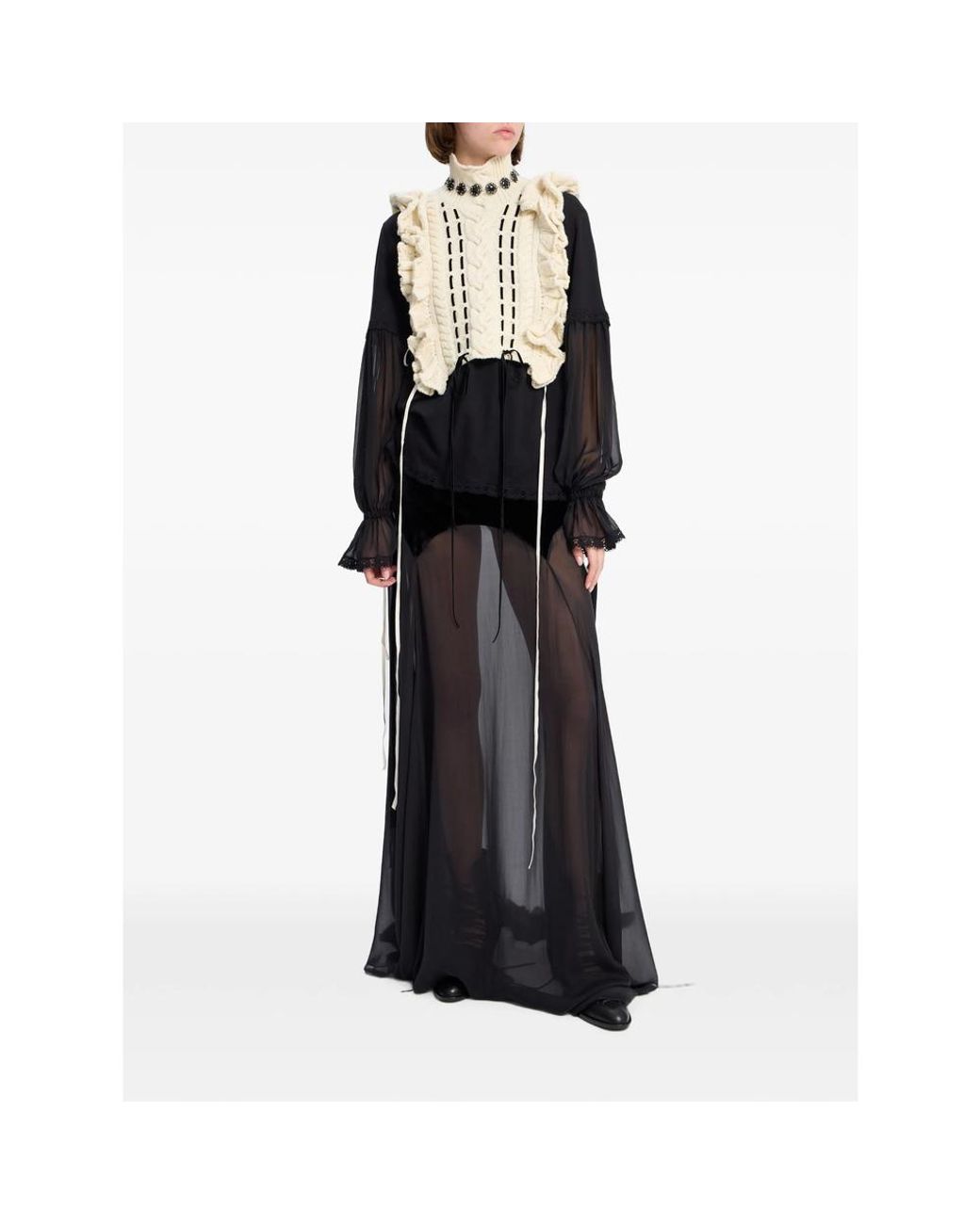 Ann Demeulemeester Black Tops
