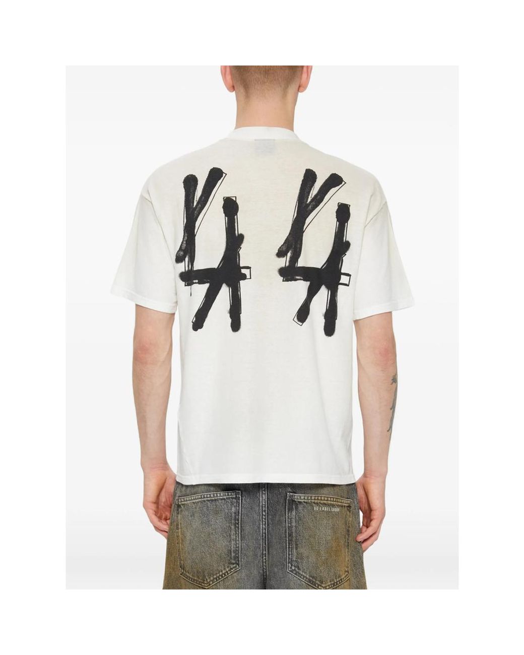 44 Label Group White Jersey T-Shirt for men