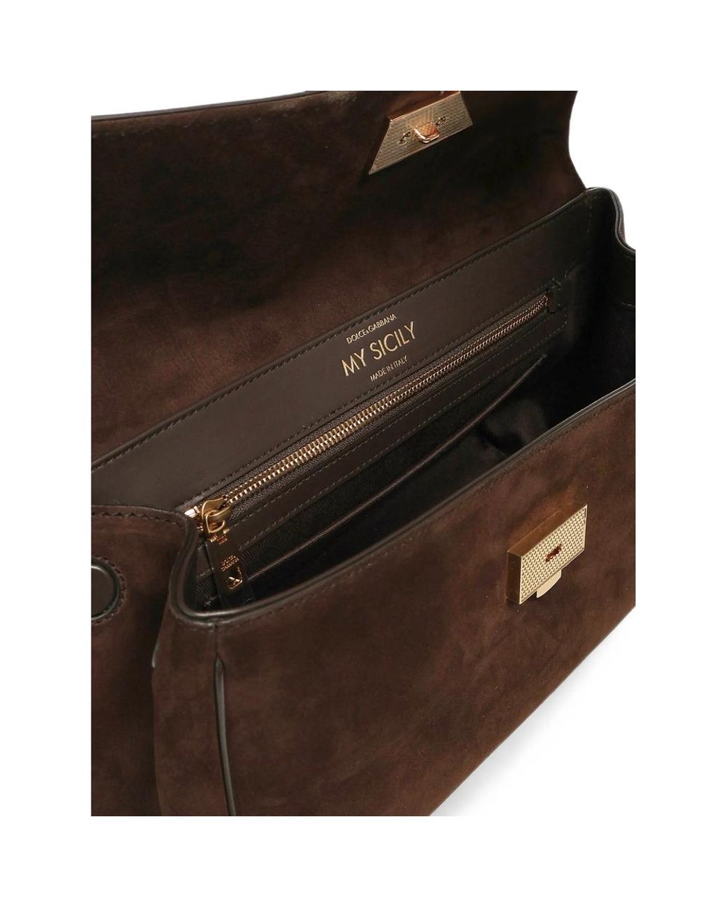 Dolce & Gabbana Brown Medium My Sicily Handbag