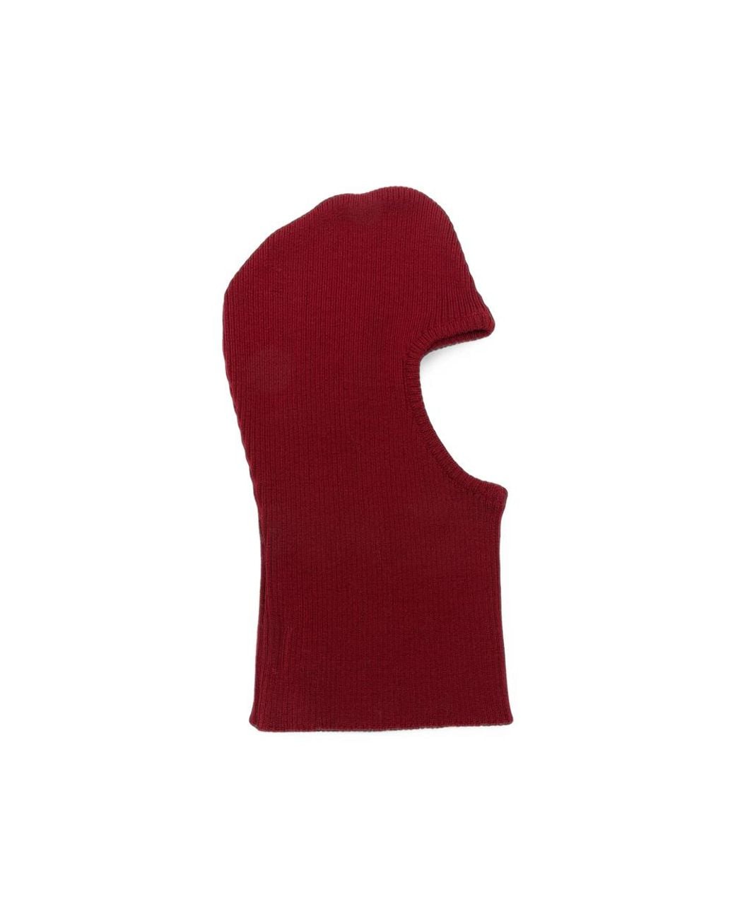 Ernest W. Baker Red Ribbed-Knit Balaclava for men