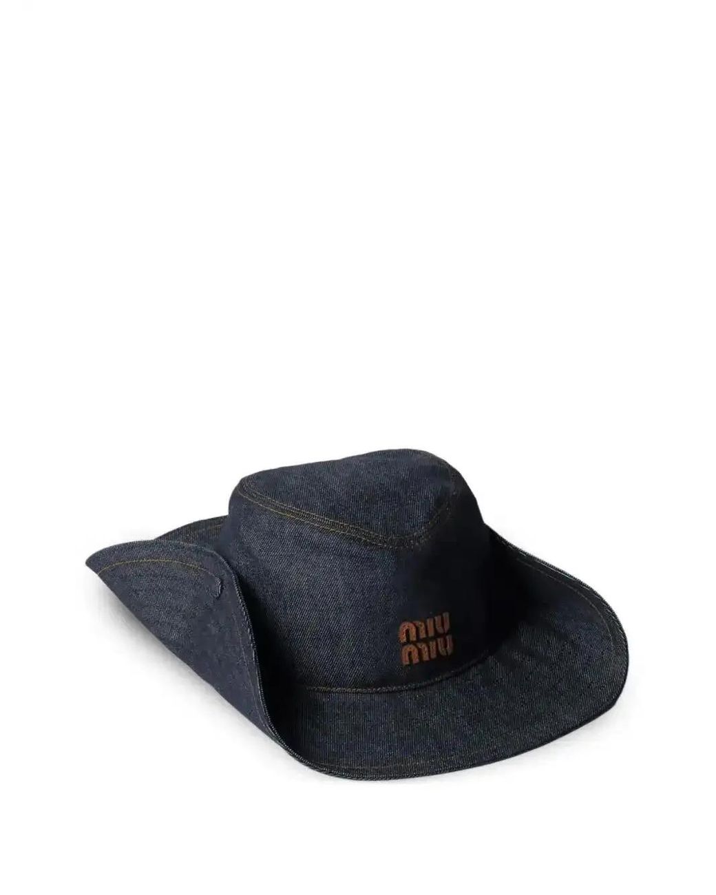 Miu Miu Denim Cowboy Hat in Blue | Lyst UK