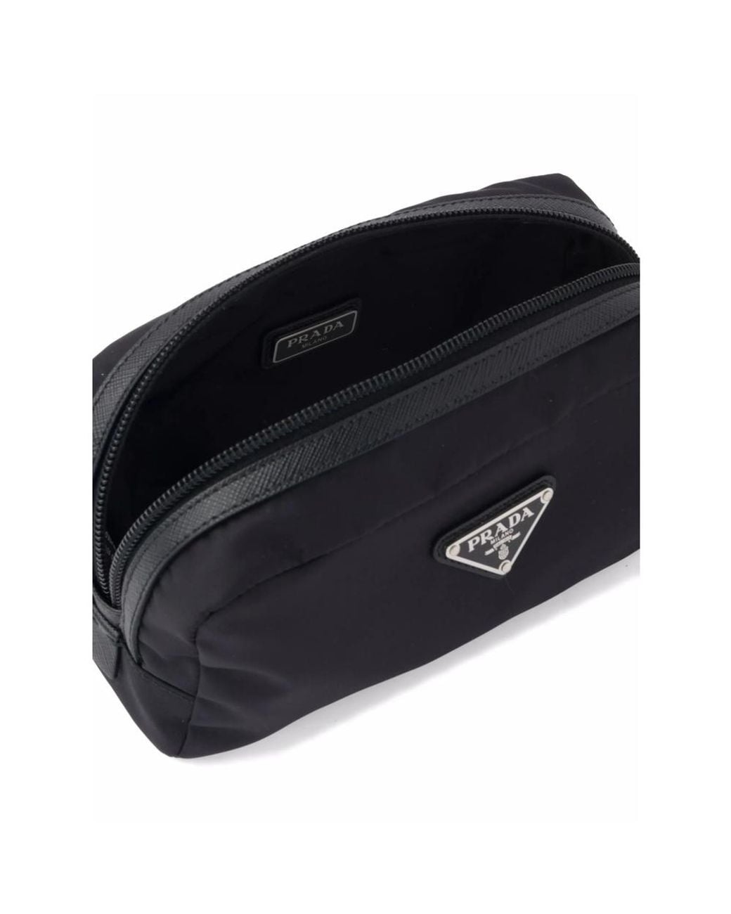 Prada Black Wash Bags for men