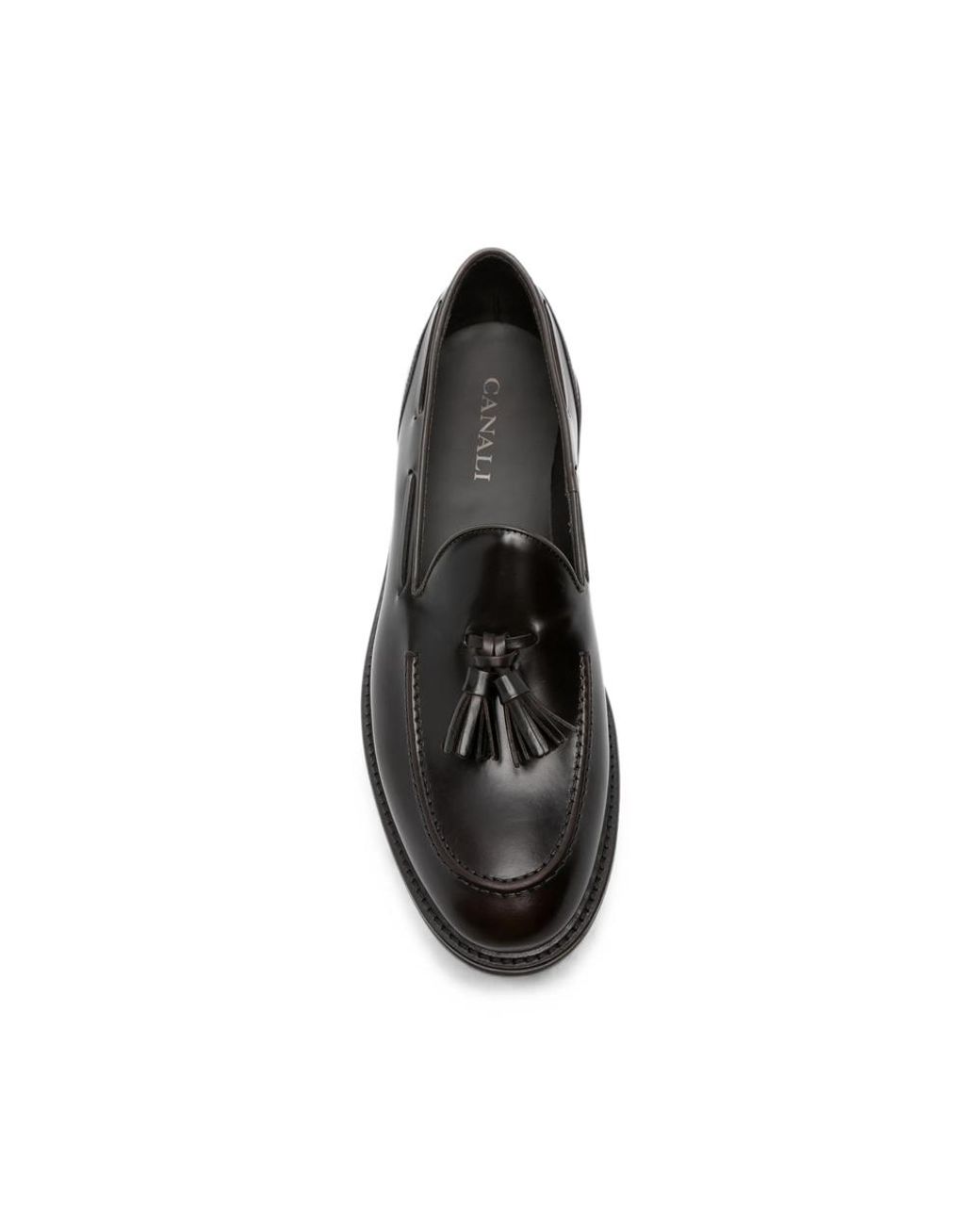 Canali Black Tassel-Detail Loafers for men