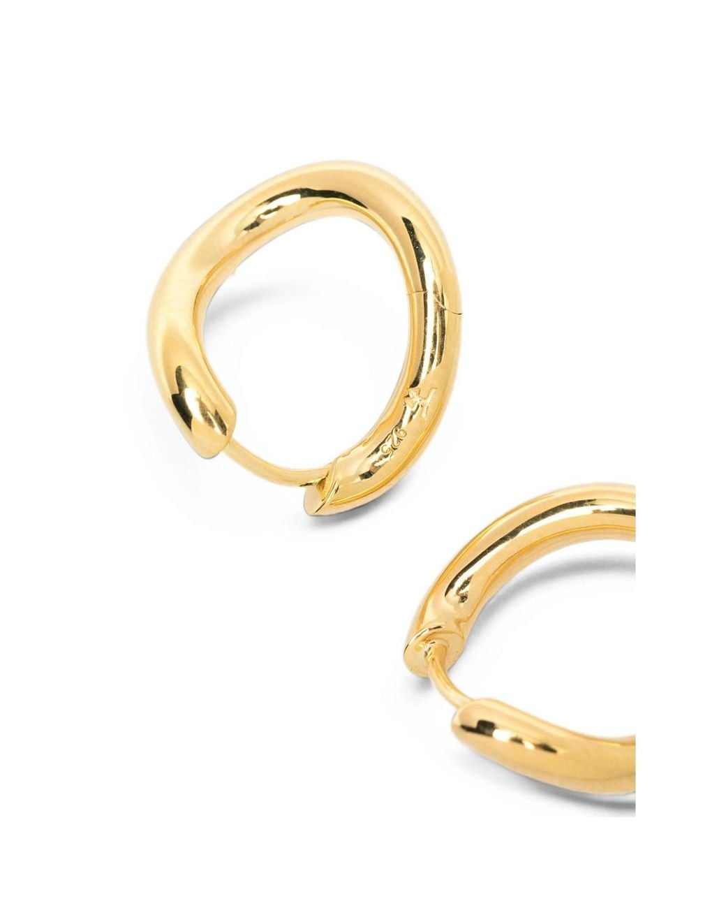 Tom Wood Metallic River Twisted-Hoop Earrings for men