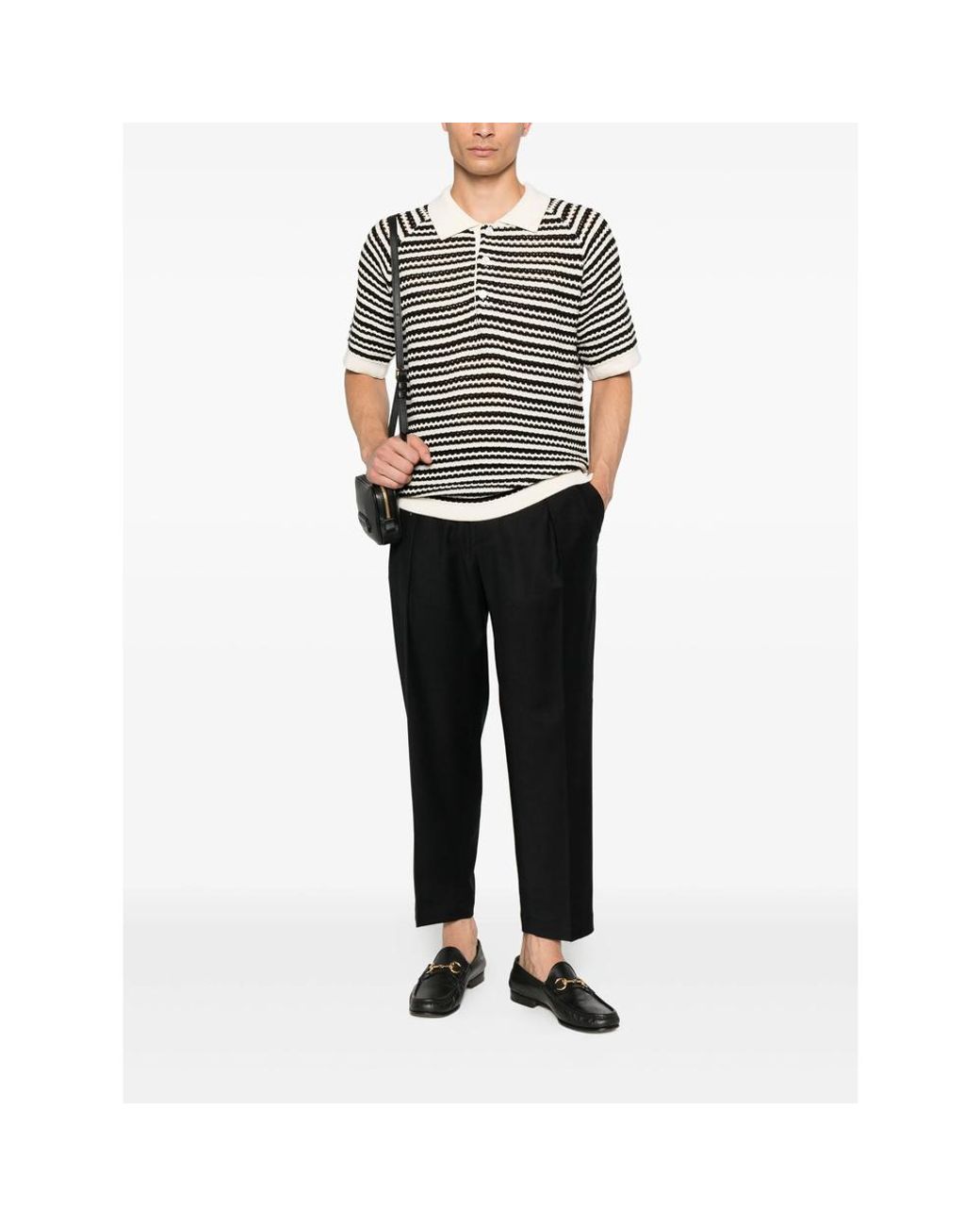Briglia 1949 Black Pleated-Pocket Trousers for men