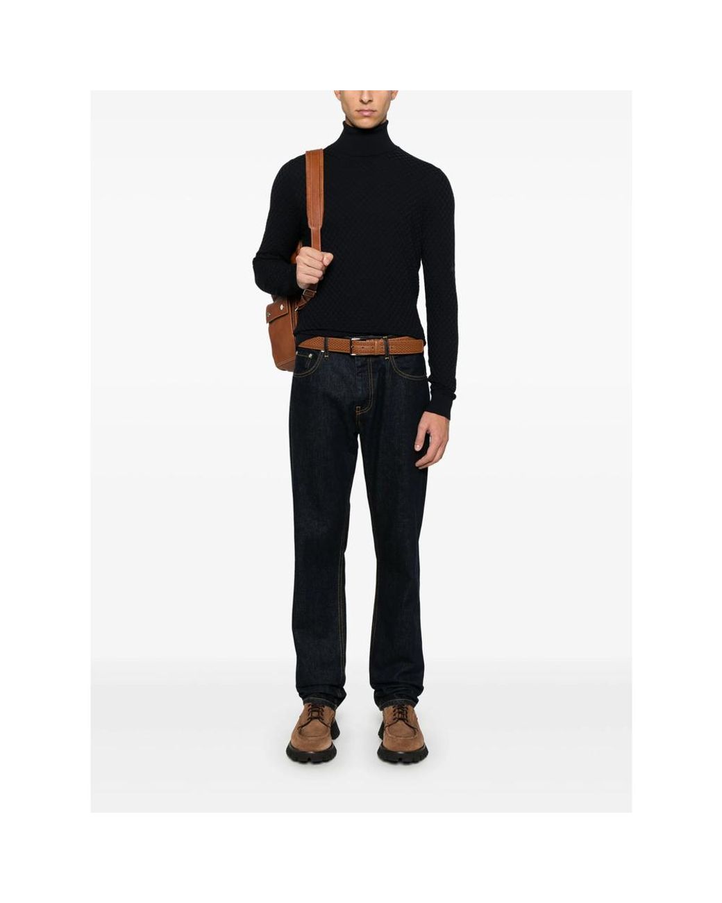 GOES BOTANICAL Black Dolcevita Sweater for men