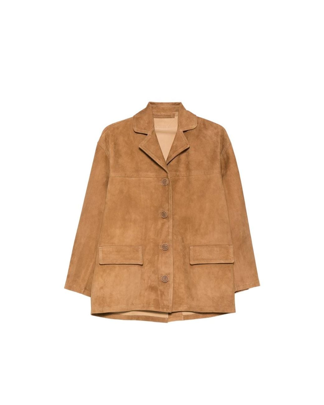 Salvatore Santoro Brown Button-Up Patch-Pocket Jacket