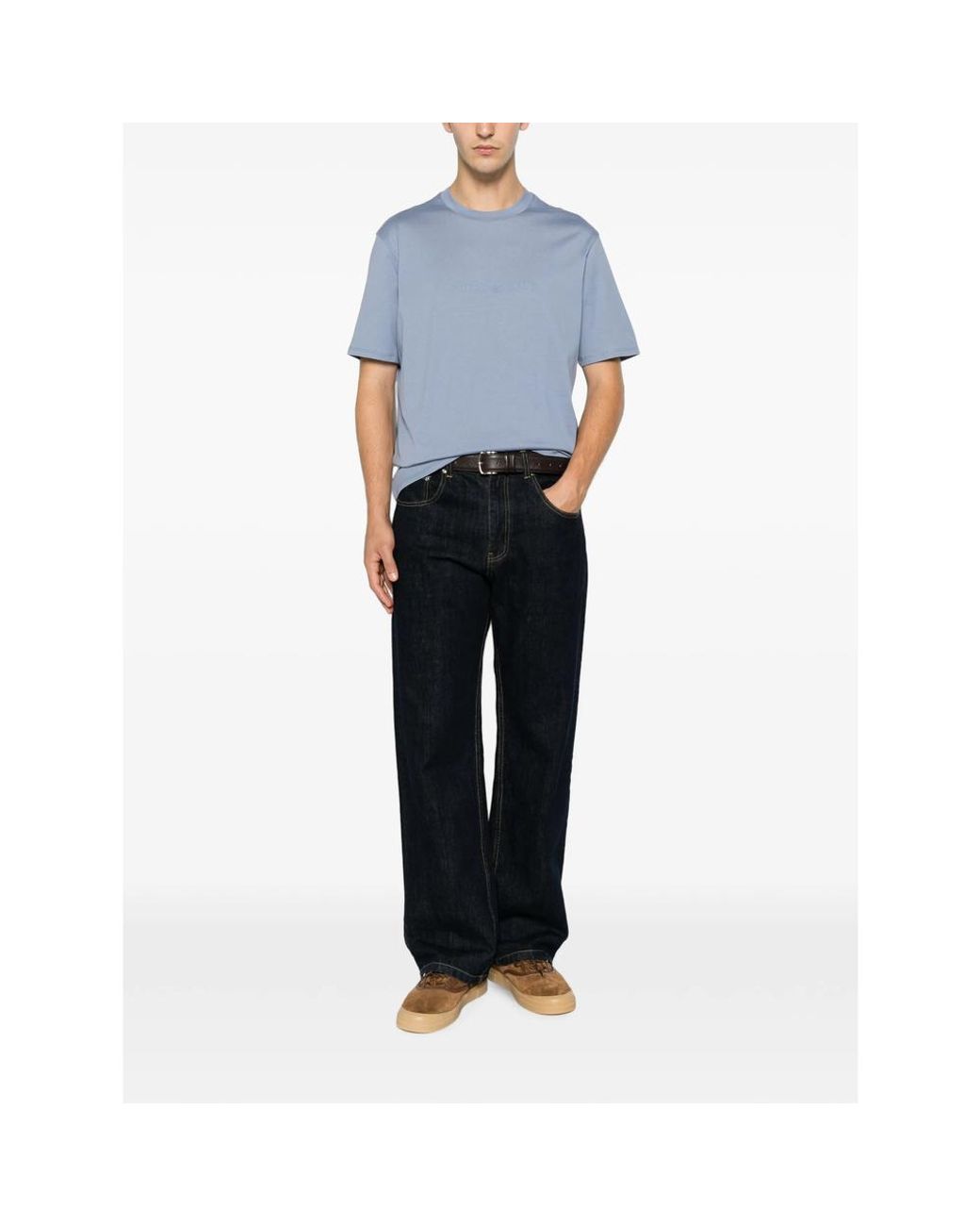 Emporio Armani Blue T-Shirt Essential Slim Fit for men