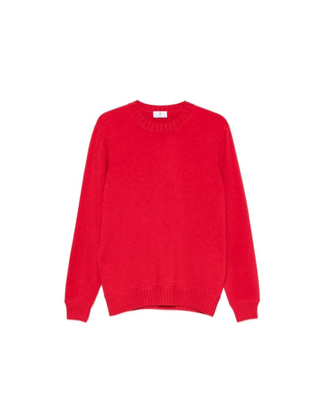 Magazzino Ricambi Red Ribbed-Trim Sweater for men