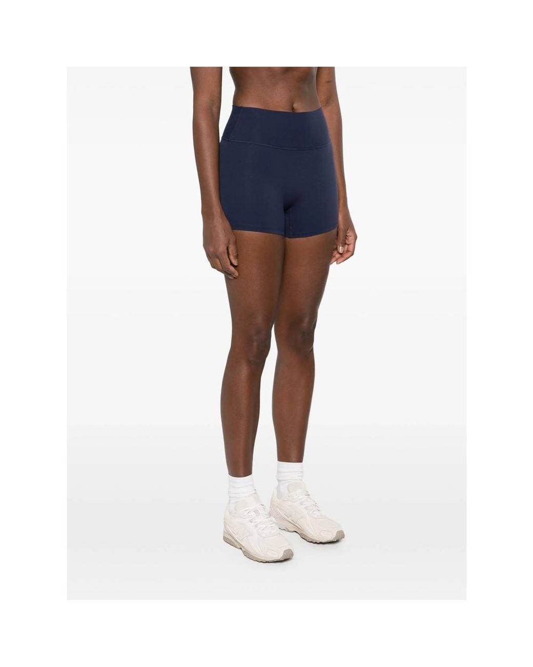 Sporty & Rich Blue Logo-Print Shorts