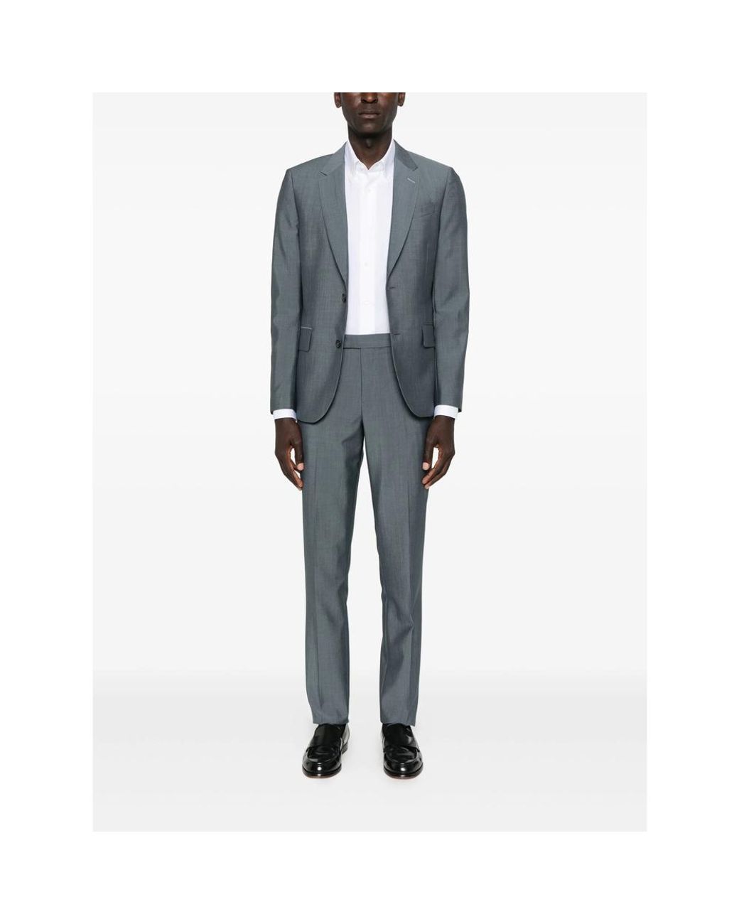 CAMICERIA MAZZARELLI White Long-Sleeve Cotton Shirt for men