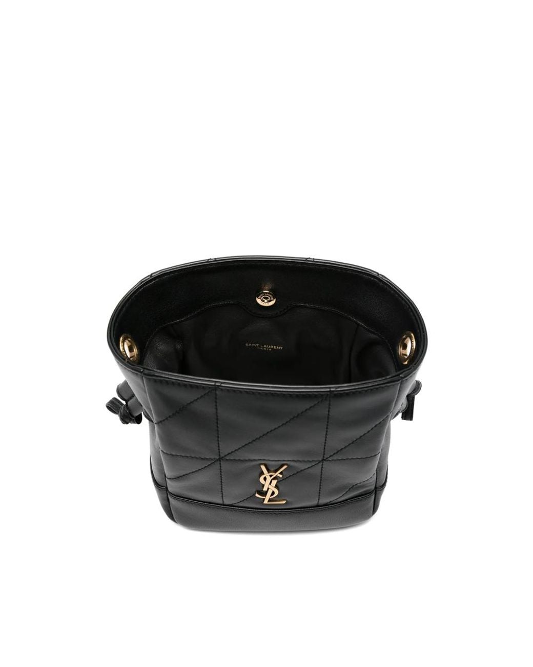 Saint Laurent Black Mini Jamie Quilted Logo Shoulder Bag