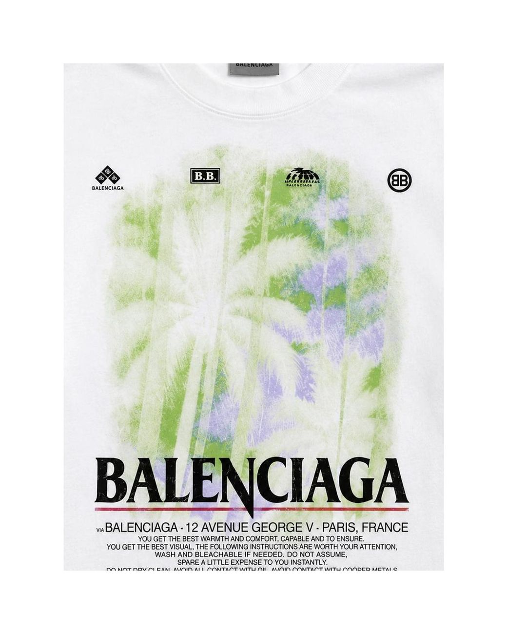 Balenciaga White T-Shirts & Vests for men