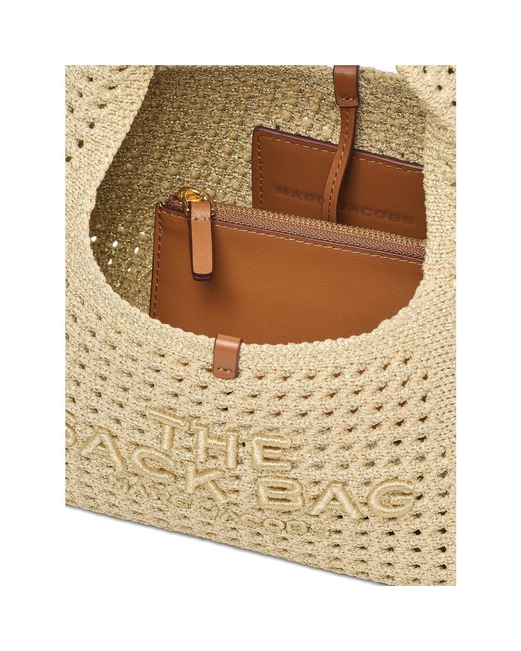 Marc Jacobs Metallic The Crochet Mini Sack Bag