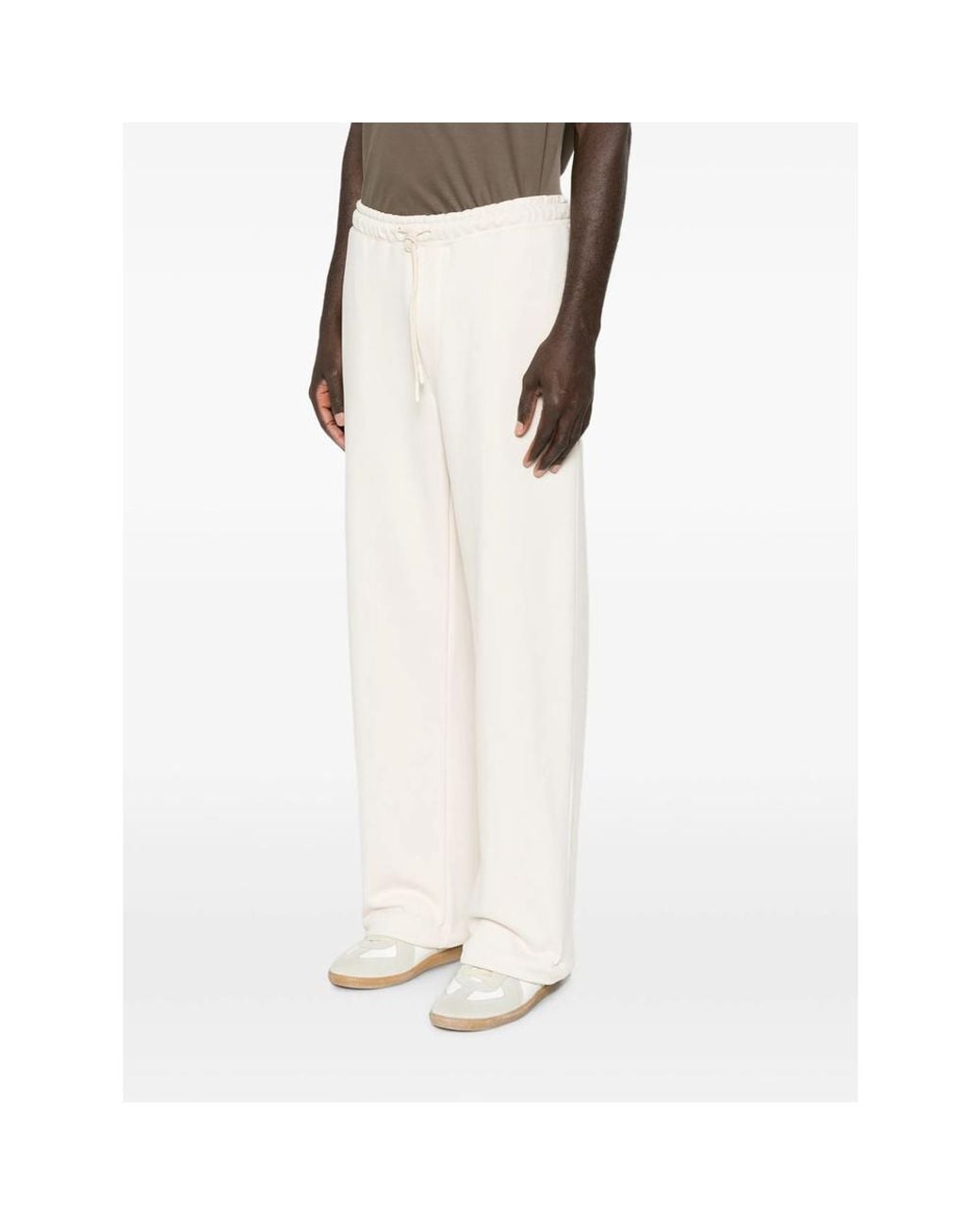 Woc White Cajamarca Drawstring Track Pants for men