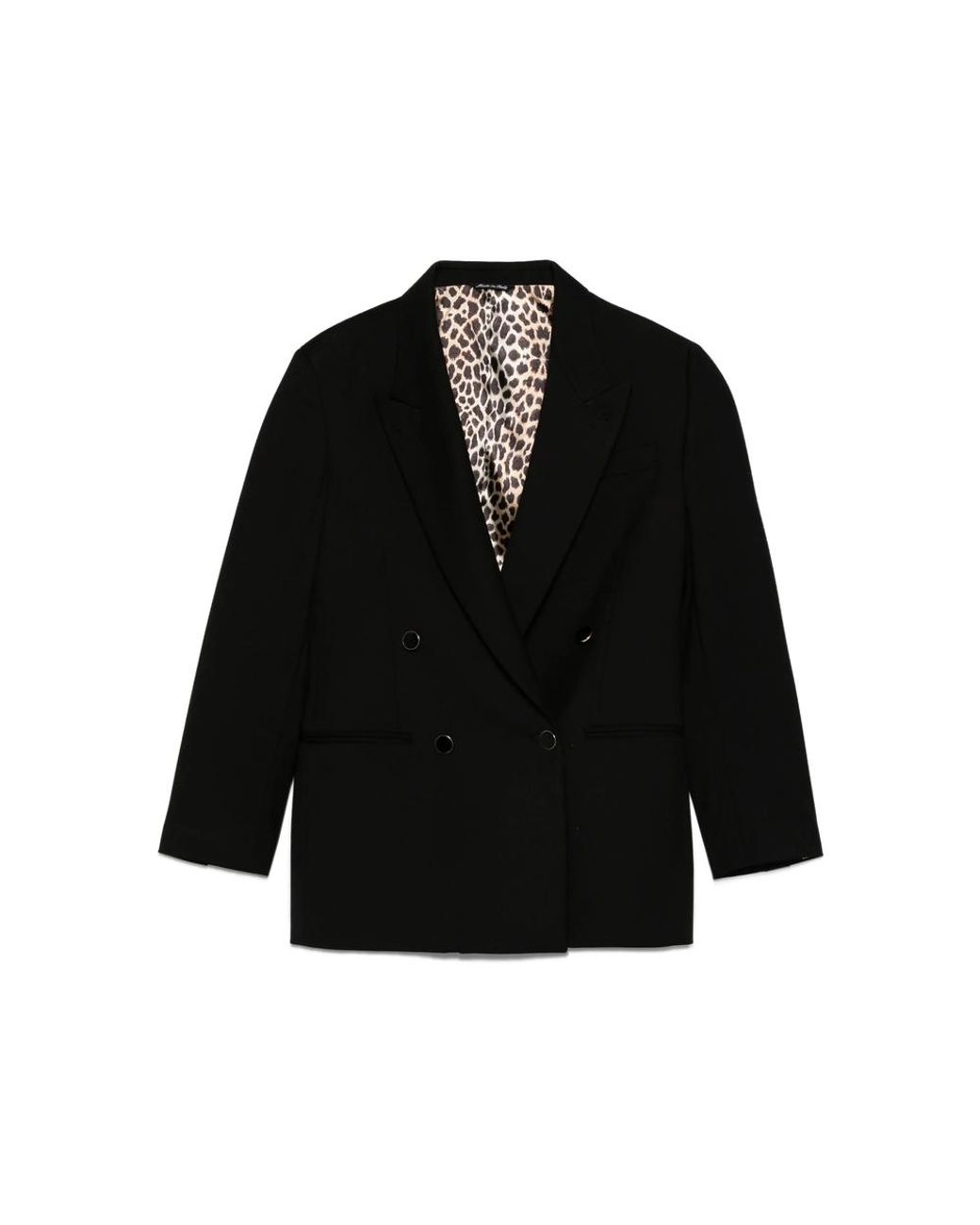 Eraldo Black Double-Breasted Blazer