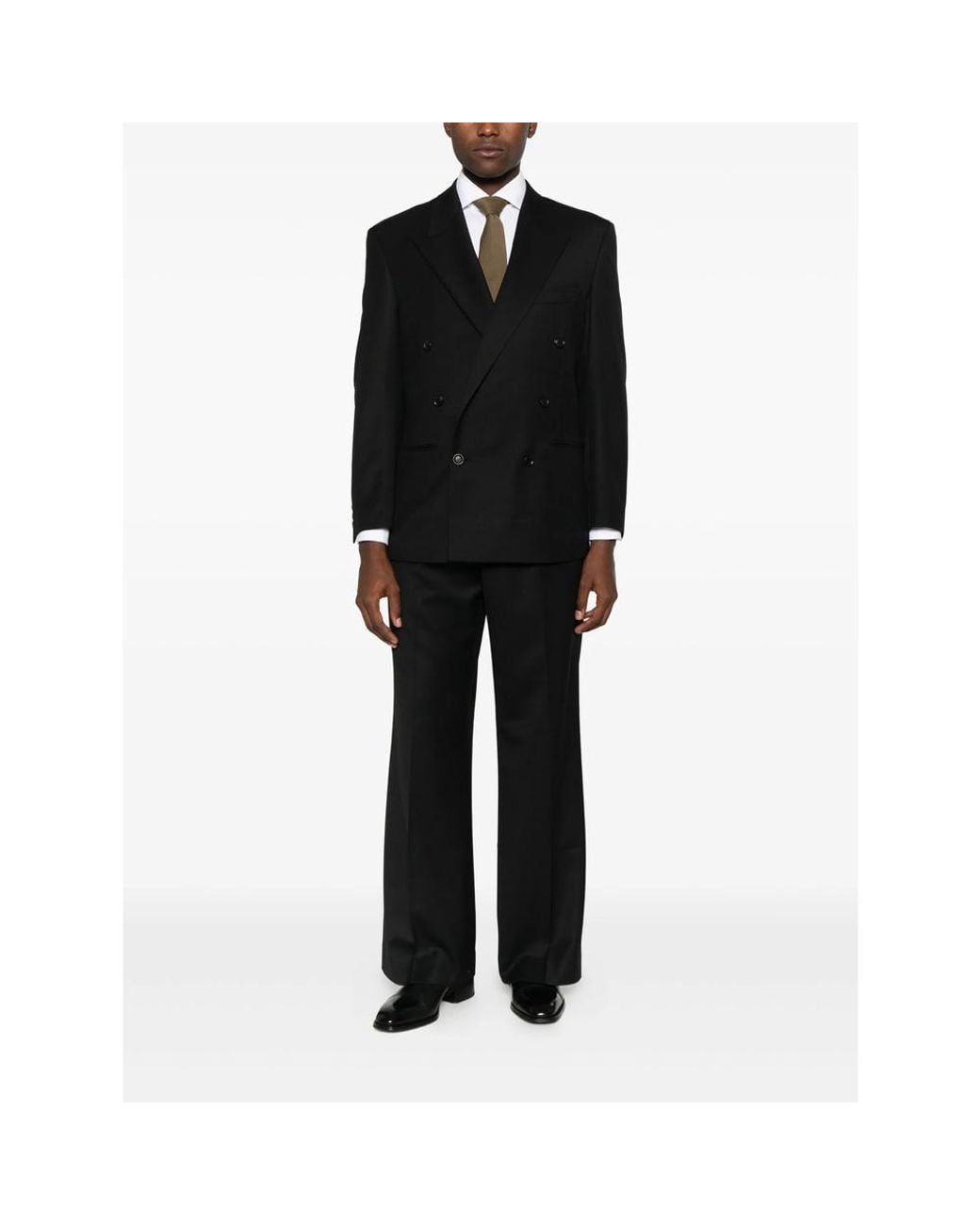 TONYWACK Black Double-Breasted Jacket for men