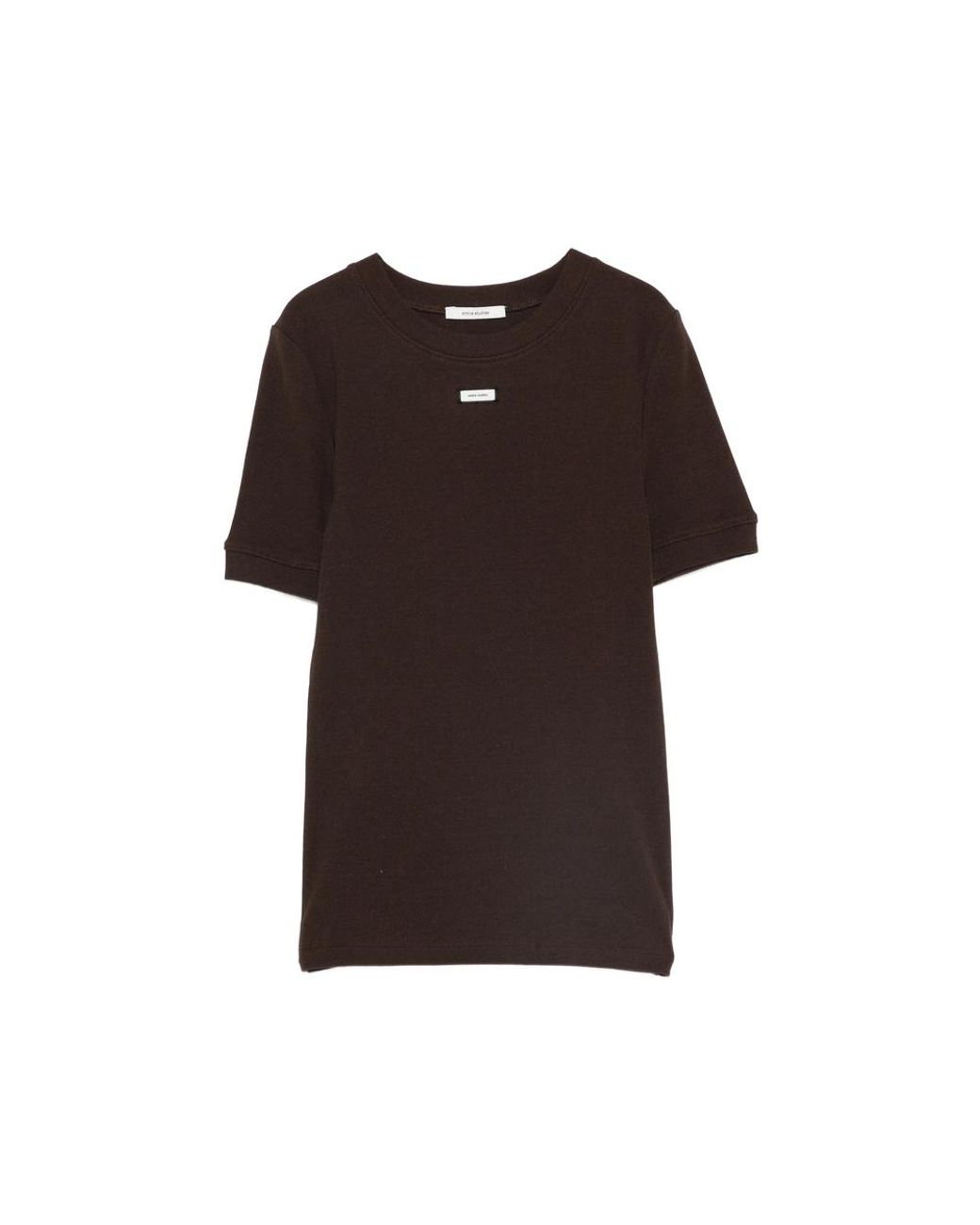 Entire studios Brown Logo-Label T-Shirt for men