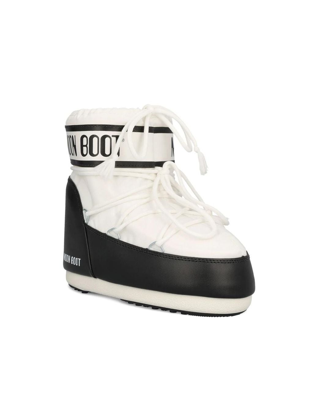 Moon Boot White Icon Low Two-Tone Boots for men